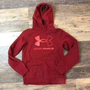 Under Armour Boy's Red HoodieYLG